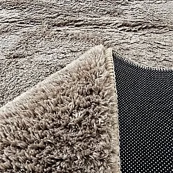 Ovalt ryeteppe - Aranga Super Soft Fur (brun)