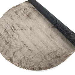 Ovalt ryeteppe - Aranga Super Soft Fur (brun)