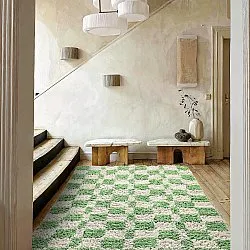 Ryetepper - Atrani Natural Cotton Shaggy (grønn)