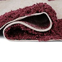 Ryetepper - Begur Natural Cotton Shaggy (offwhite/vinrød)