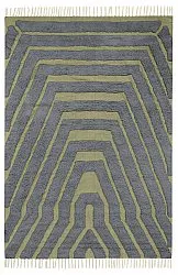 Ryetepper - Callista Natural Cotton Shaggy (svart/grønn)