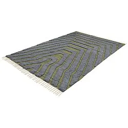 Ryetepper - Callista Natural Cotton Shaggy (svart/grønn)