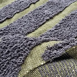 Ryetepper - Callista Natural Cotton Shaggy (svart/grønn)