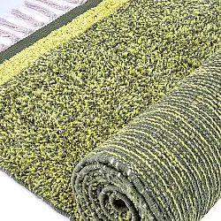 Ryetepper - Celina Natural Cotton Shaggy (grønn/gul)