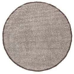 Rundt teppe - Celina Natural Cotton Shaggy (beige/brun)