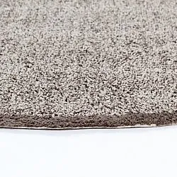 Rundt teppe - Celina Natural Cotton Shaggy (beige/brun)