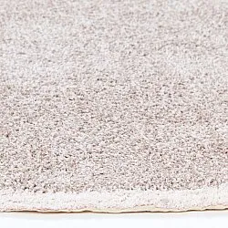 Rundt teppe - Celina Natural Cotton Shaggy (taupe/lavendel)