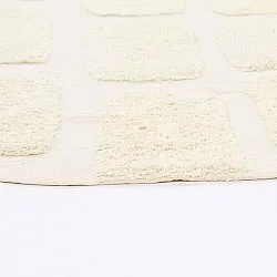 Rundt teppe - Cyrus Natural Cotton Shaggy (off-white)