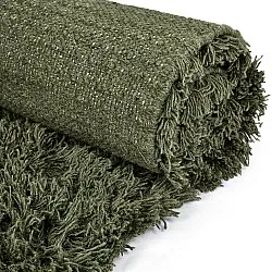 Ryetepper - Fassale Hand Woven Wool Shaggy (mosegrønn)