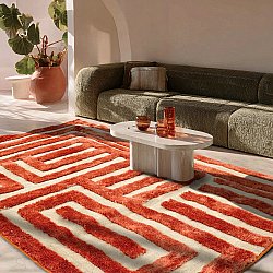 Ryetepper - Karbala (krem/rød)