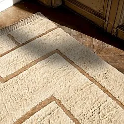 Ryetepper - Kiberg Hand Woven Wool Shaggy (krem)