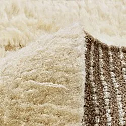Ryetepper - Kiberg Hand Woven Wool Shaggy (krem)