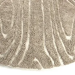 Runde tepper - Kindon Natural Cotton Shaggy (beige/hvit)