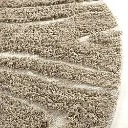 Runde tepper - Kindon Natural Cotton Shaggy (beige/hvit)
