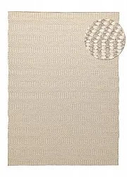 Ullteppe - Larkana (beige/hvit)