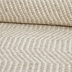 Ullteppe - Larkana (beige/hvit)