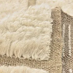 Ryetepper - Leknes Hand Woven Wool Shaggy (krem)