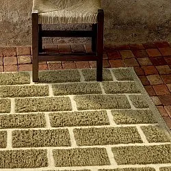 Ryetepper - Leknes Hand Woven Wool Shaggy (grønn)