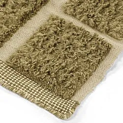 Ryetepper - Leknes Hand Woven Wool Shaggy (grønn)