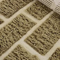 Ryetepper - Leknes Hand Woven Wool Shaggy (grønn)