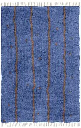 Ryetepper - Leora Natural Cotton Shaggy (blå/brun)