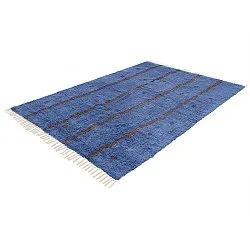 Ryetepper - Leora Natural Cotton Shaggy (blå/brun)