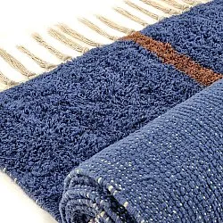 Ryetepper - Leora Natural Cotton Shaggy (blå/brun)