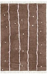 Ryetepper - Leora Natural Cotton Shaggy (brun/lilla)