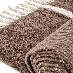 Ryetepper - Leora Natural Cotton Shaggy (brun/lilla)