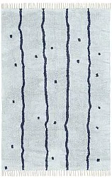 Ryetepper - Leora Natural Cotton Shaggy (grå/blå)