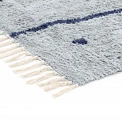 Ryetepper - Leora Natural Cotton Shaggy (grå/blå)