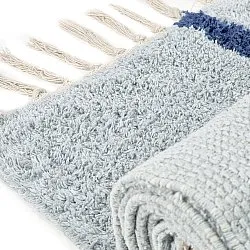 Ryetepper - Leora Natural Cotton Shaggy (grå/blå)