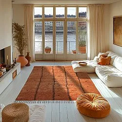 Ryetepper - Leora Natural Cotton Shaggy (oransje/brun)