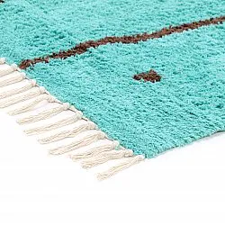 Ryetepper - Leora Natural Cotton Shaggy (turkis/brun)