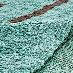 Ryetepper - Leora Natural Cotton Shaggy (turkis/brun)