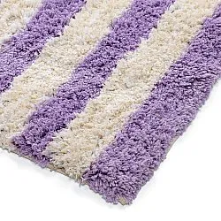 Ryetepper - Thira Stripe Cotton Shaggy (krem/lys lilla)