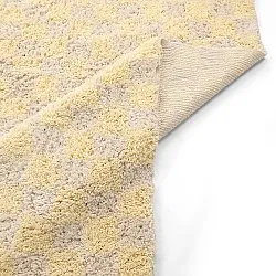 Ryetepper - Methoni Check Cotton Shaggy (kermanvärinen/lysegul)