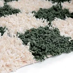 Ryetepper - Methoni Check Cotton Shaggy (krem/grønn)