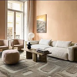 Ryetepper - Palmyra (beige/hvit)