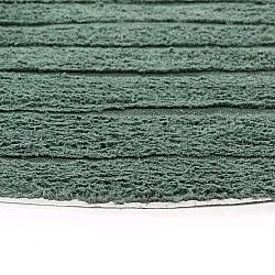 Rundt teppe - Rani Natural Cotton Shaggy (grønn)