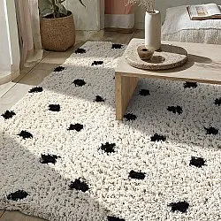 Ryetepper - Soria Natural Cotton Shaggy (offwhite/svart)