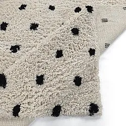 Ryetepper - Soria Natural Cotton Shaggy (offwhite/svart)