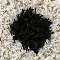 Ryetepper - Soria Natural Cotton Shaggy (offwhite/svart)