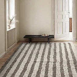 Ryetepper - Thira Stripe Cotton Shaggy (kermanvärinen/taupe)