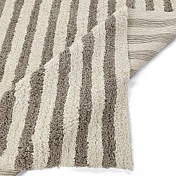 Ryetepper - Thira Stripe Cotton Shaggy (kermanvärinen/taupe)
