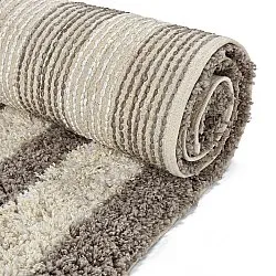 Ryetepper - Thira Stripe Cotton Shaggy (kermanvärinen/taupe)