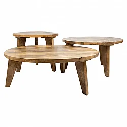 Sofabord - Vintage - 65 cm round (natur)