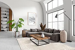 Wilton-teppe - Santi (beige/hvit)