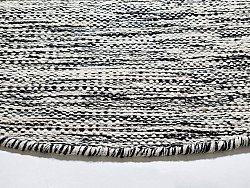 Runde tepper - Savona (svart/hvit)