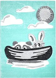 Barneteppe - Bueno Bunny (turkis)